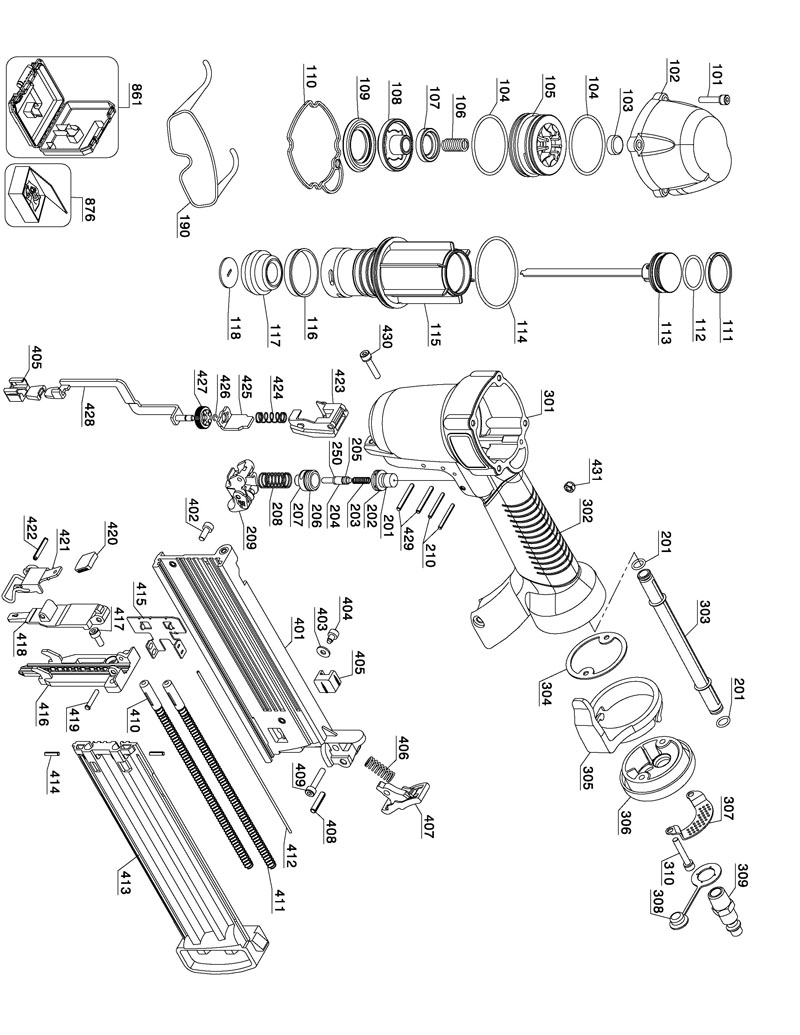 Ordering Instructions: cap gun diagram 